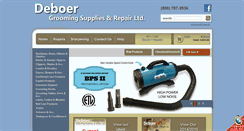 Desktop Screenshot of deboergroomingsupplies.com